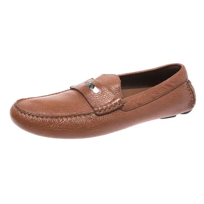 Burberry Brown Leather Loafers Size