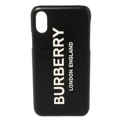 Burberry Black Leather Iphone X/XS Case