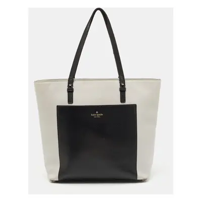 Kate Spade Grey/Black Leather Street Sadie Tote