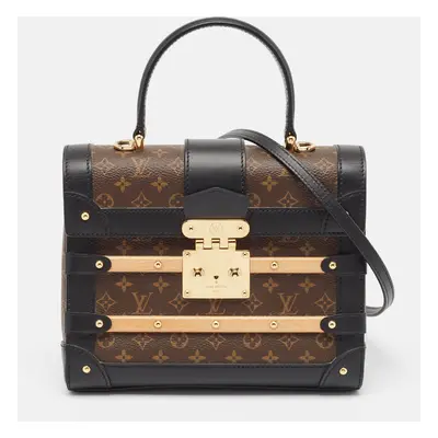 Louis Vuitton Black Monogram Canvas Trianon Top Handle Bag