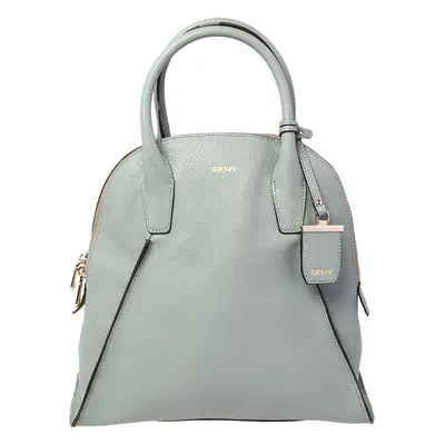 DKNY Powder Blue Leather Dome Satchel