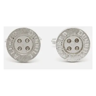 Alfred Dunhill Button Sterling Silver Cufflinks