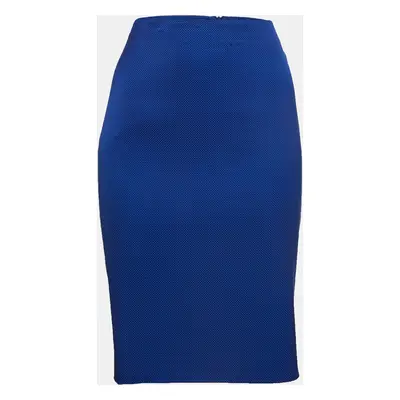 Emporio Armani Blue Canvas Pencil Skirt