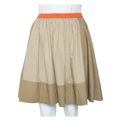 See by Chloe Two Tone Cotton Contrast Waist Flared Waist