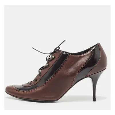 Givenchy Brown Leather Derby Pumps Size