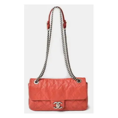 Chanel Red Caviar Quilted Mini Simply CC Flap Bag