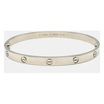 Cartier 18K White Gold Love Bracelet