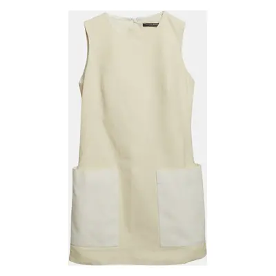 Alexander McQueen Cream Cotton Sleeveless Mini Dress