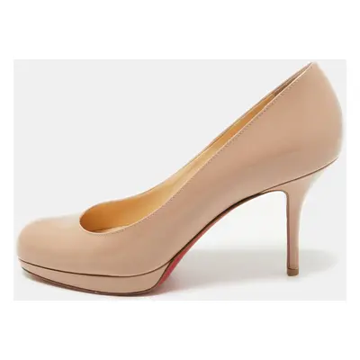 Christian Louboutin Dusty Pink Patent Leather Prorata Pumps Size