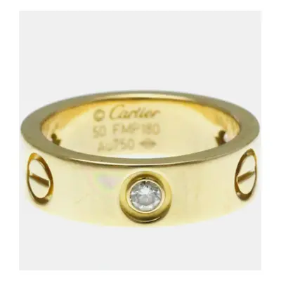 Cartier Love Yellow Gold Diamond Ring EU