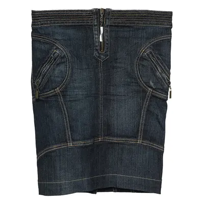 Just Cavalli Vintage Blue Denim Skirt