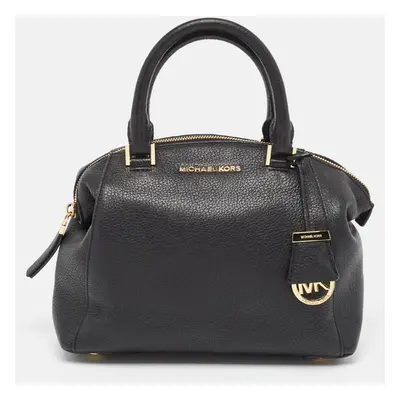 Michael Kors Black Leather Riley Satchel