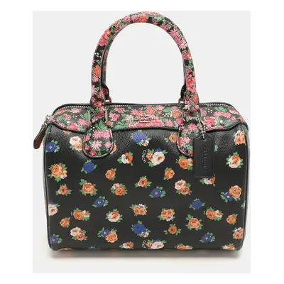 Coach Multicolor Floral Print Coated Canvas Mini Bennett Satchel