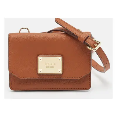 DKNY Brown Leather Crossbody Bag