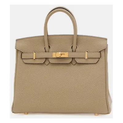 Hermes Beige Marfa Togo Birkin Handbag