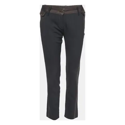 Dolce & Gabbana Black Wool Blend Trousers