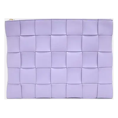 Bottega Veneta Purple Leather Clutch