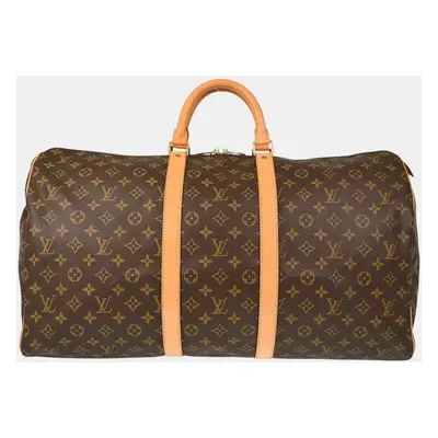 Louis Vuitton Monogram Keepall Travel Duffle Handbag