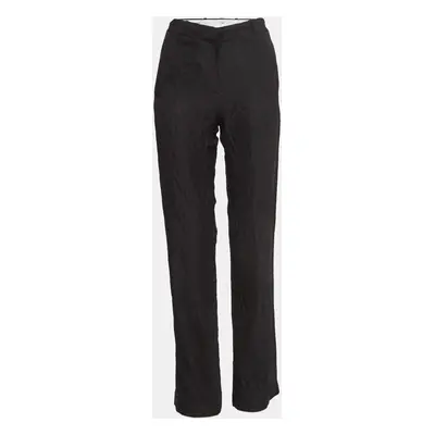 Joseph Black Reptile Embossed Silk Blend Trousers