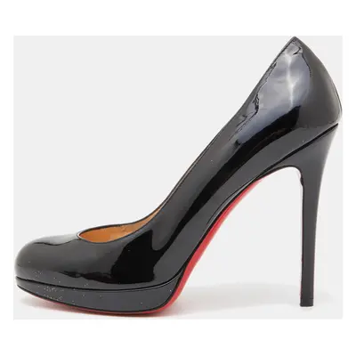 Christian Louboutin Black Patent Leather New Simple Pumps Size