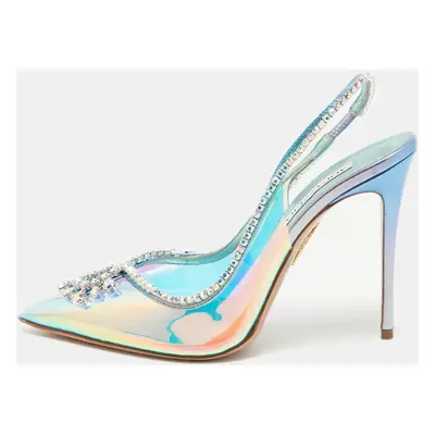 Aquazzura Iridescent PVC and Leather Seduction Pumps Size 40.5