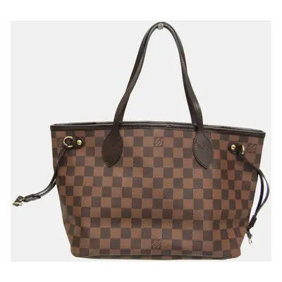 Louis Vuitton Brown Canvas PM Neverfull Tote Bag