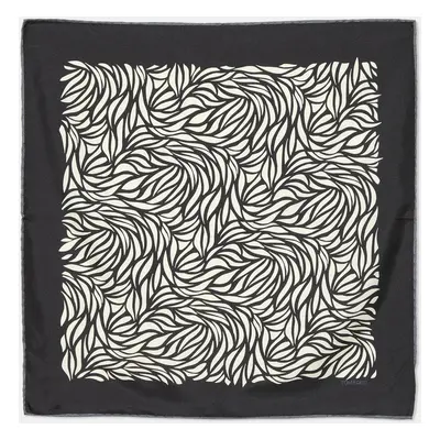 Tom Ford Black Printed Silk Square Scarf