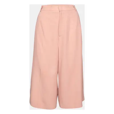 RED Valentino Pink Crepe Cropped Trouser