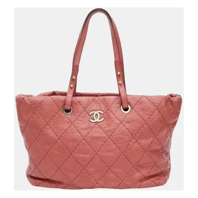 Chanel Pink Wild Stitch Shoulder Bag