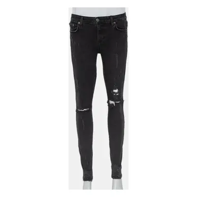 Lovers + Friends Black Denim Distressed Skinny Ricky Jeans