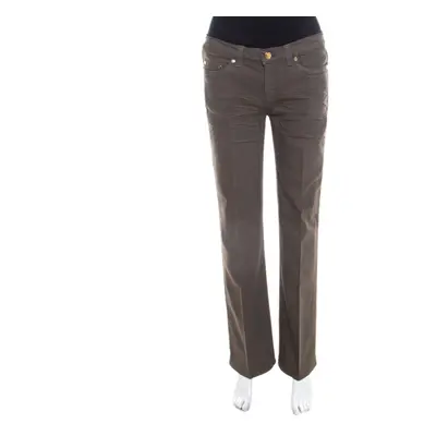 Roberto Cavalli Grey Denim Regular Fit Low Waist Jeans