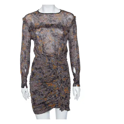 Isabel Marant Etoile Multicolored Printed Ruched Dress