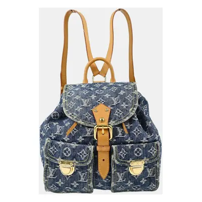 Louis Vuitton Blue Monogram Denim Sac a Dos GM Backpack