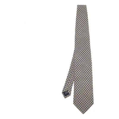 Dunhill Cream Floral Printed Silk tie