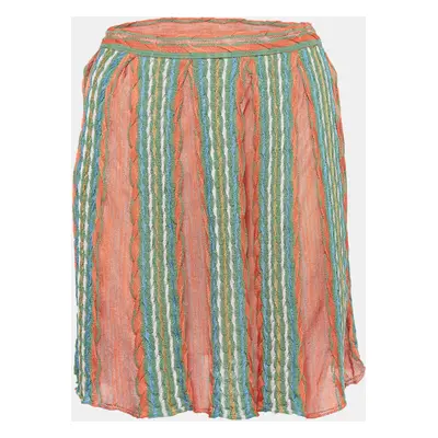 M Missoni Multicolor Striped Knit Mini Skirt