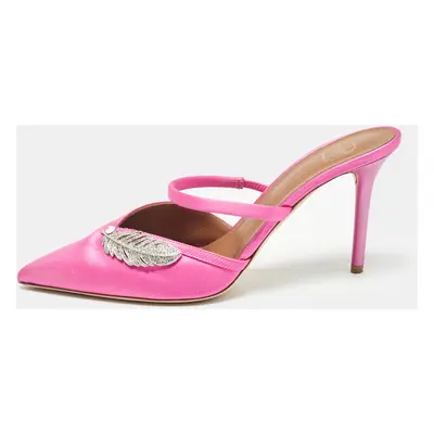 Malone Souliers Pink Satin Fara Mules Size