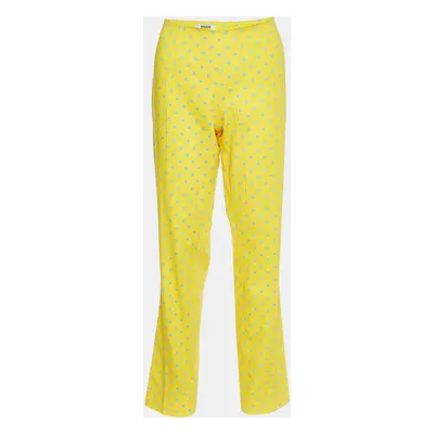 Moschino Cheap and Chic Yellow Polka Dot Printed Pants