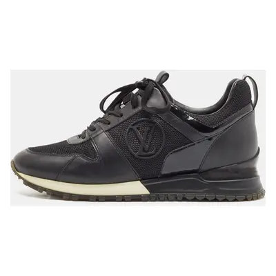 Louis Vuitton Black Leather and Mesh RunAway Sneakers Size