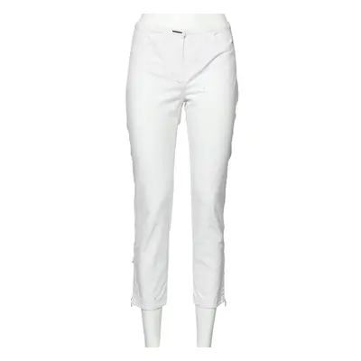 Sportmax White Cotton Tapered Leg Pants