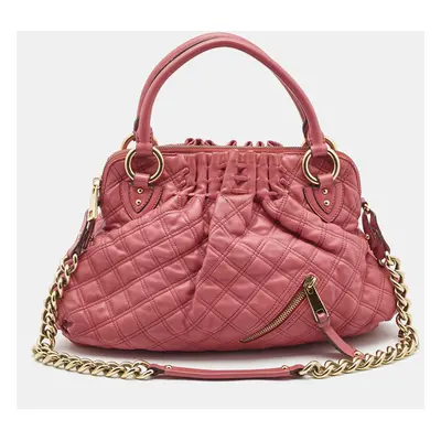 Marc Jacobs Pink Quilted Leather Cecilia Shoulder Bag