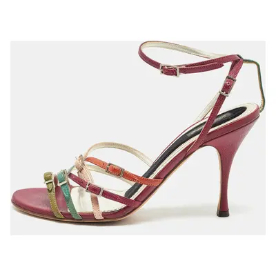 Dolce & Gabbana Multicolor Leather Strappy Sandals Size 39.5