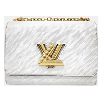 Louis Vuitton White Epi Leather Twist MM Shoulder Bag