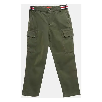 CH Carolina Herrera Khaki Green Cotton Utility Pants Yrs