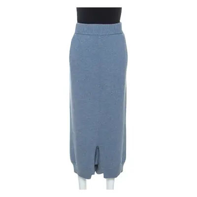 Stella McCartney Pale Blue Wool Drop Crotch Ankle Pants