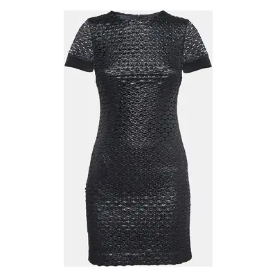 Diane Von Furstenberg Metallic Black Lace New Cindy Dress