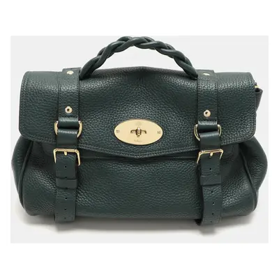 Mulberry Green Leather Alexa Shoulder Bag