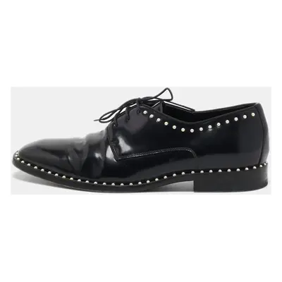 Jimmy Choo Black Leather Stefan Oxfords Size