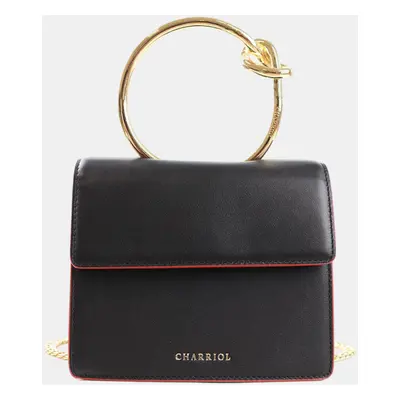 Charriol Black Leather ZENITUDE Handbag