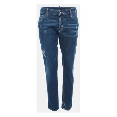 Dsquared2 Blue Distressed Denim Cool Girl Jean