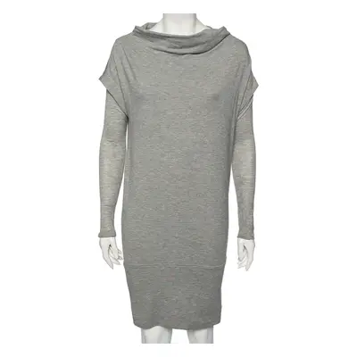 Diane von Furstenberg Grey Knit Financier Sweatshirt Dress